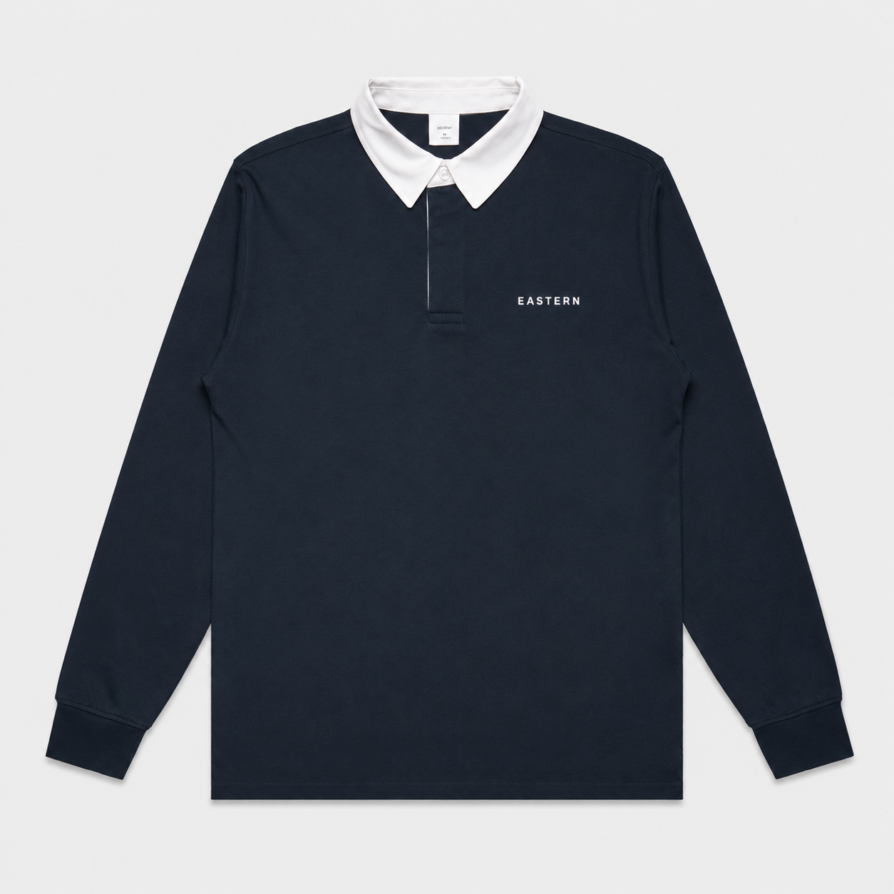 EASTERN Opening Round Golf Polo in Navy, front view