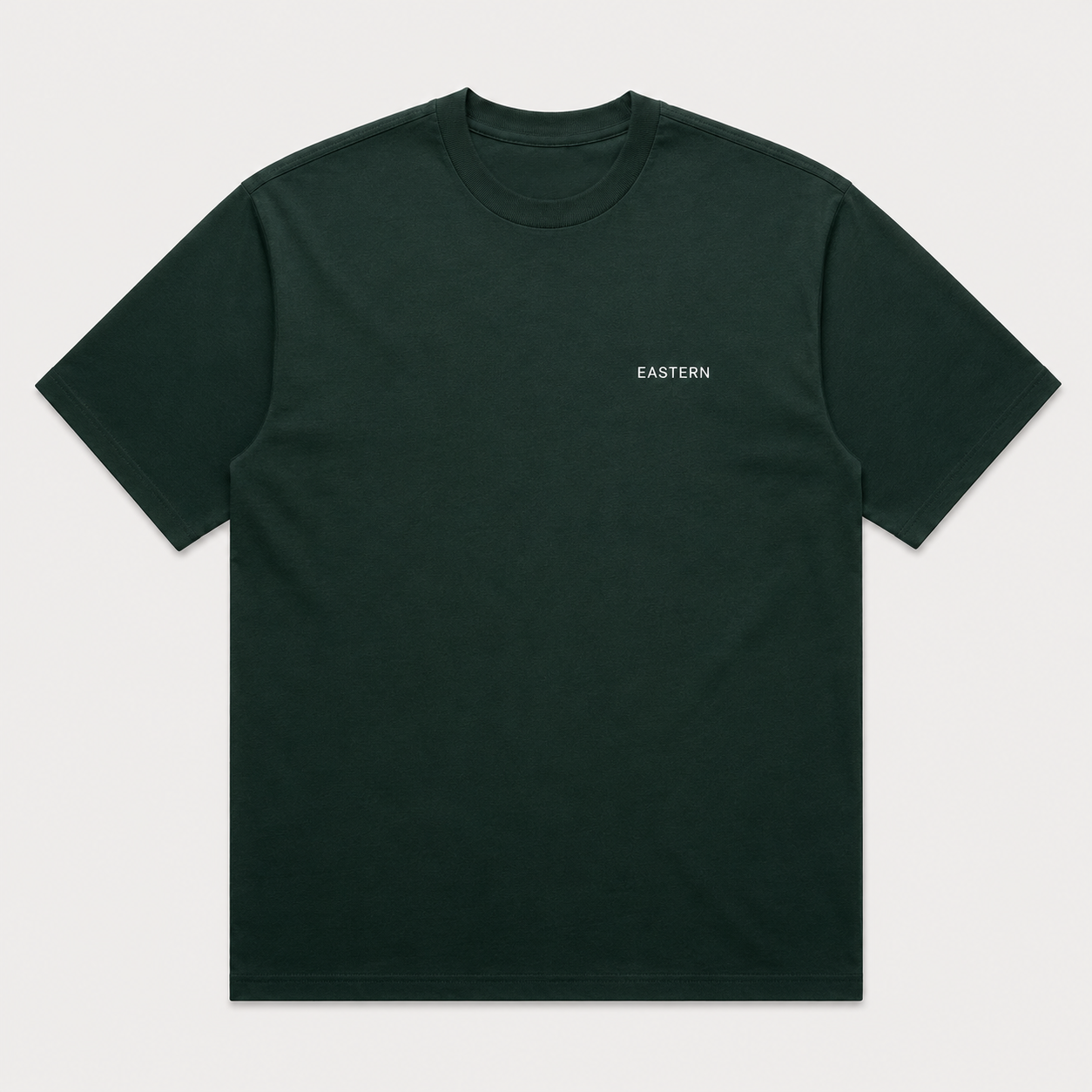 EASTERN Opening Round Tee in Pine Green, front view